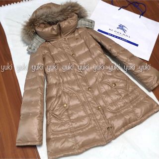 BURBERRY BLUE LABEL - バーバリーブルーレーベル ファー付き ダウン
