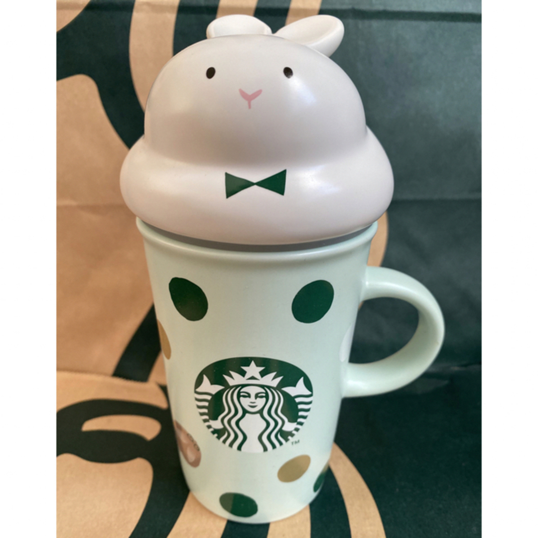 Starbucks Coffee(スターバックスコーヒー)のスターバックス　マグホイップラビットリッド296ml スタバ　お正月　マグカップ インテリア/住まい/日用品のキッチン/食器(グラス/カップ)の商品写真