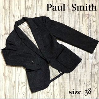 ポールスミス(Paul Smith)の極美品PaulSmithmポールスミス テーラード絹ジャケット　　レディース　M(テーラードジャケット)