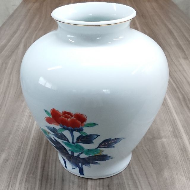 有田焼/肥前 峯右エ門 作/花瓶 花器 陶器 フラワーベース 高品質 11220円