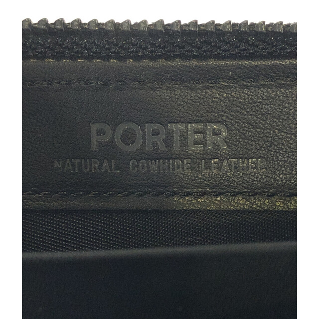 PORTER(ポーター)の美品 ポーター コインケース ダブルジップ ラウンドファスナー メンズ メンズのファッション小物(コインケース/小銭入れ)の商品写真