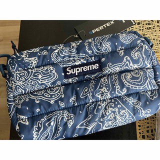 シュプリーム(Supreme)のsupreme Puffer Side Bag Blue Paisley 新品(ショルダーバッグ)