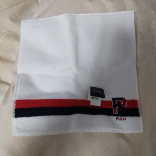 ポロラルフローレン(POLO RALPH LAUREN)のポロラルフローレン タオルハンカチ 白(ハンカチ/ポケットチーフ)