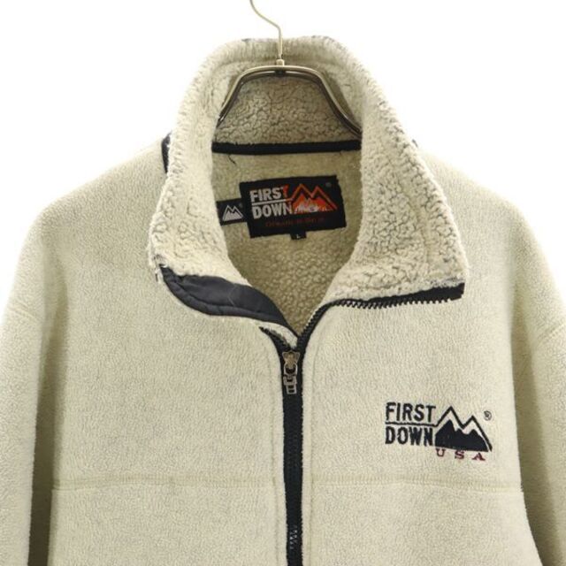中古】 ファーストダウン 90s オールド フリース L ベージュ FIRSTDOWN