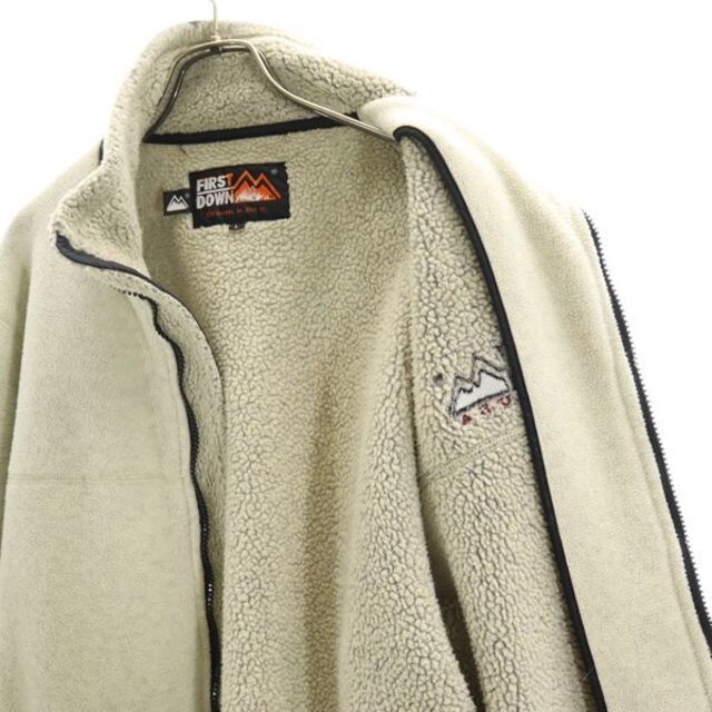 中古】 ファーストダウン 90s オールド フリース L ベージュ FIRSTDOWN