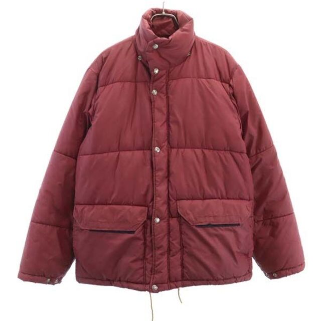 中古】 ザノースフェイス 70s 茶タグ 中綿 ジャケット S えんじ THE