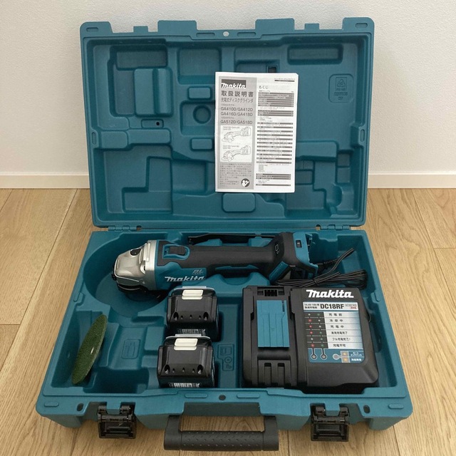 Makita - マキタ GA412DRGX 充電式ディスクグラインダー フルセットの+