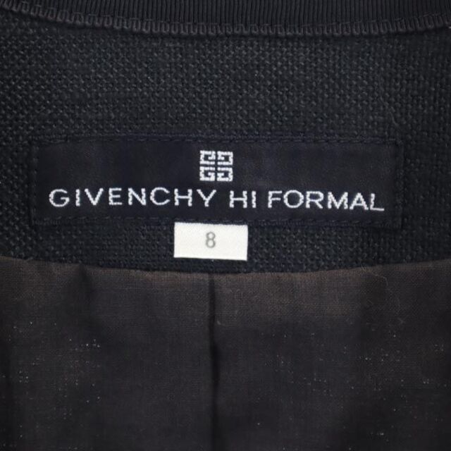 GIVENCHY - ジバンシィ ノーカラー フォーマル ジャケット 8 黒