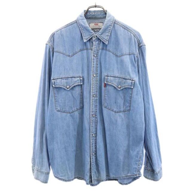 リーバイス 90s ウエスタン 長袖 デニムシャツ L Levi's メンズ  【220930】