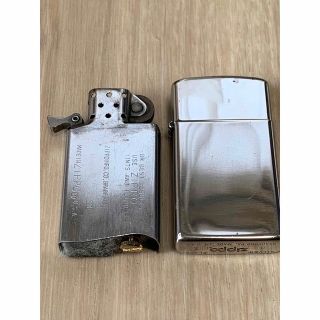 ジッポー(ZIPPO)のZIPPO Silver スリム(タバコグッズ)