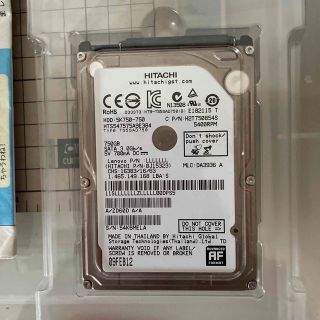 ヒタチ(日立)のHITACHI日立2.5インチ HDD 750GB、(PCパーツ)