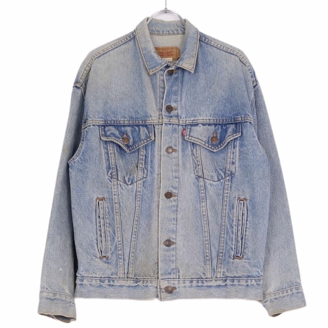 Levi's(リーバイス)の80’s リーバイス Levi's デニムジャケット USA製 57508-0214 Gジャン コットン アウター メンズ L インディゴブルー メンズのジャケット/アウター(Gジャン/デニムジャケット)の商品写真