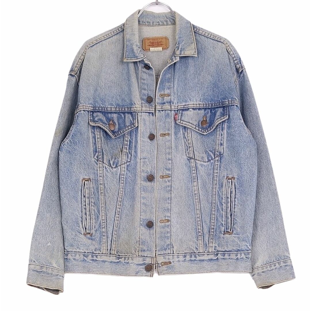 Levi's(リーバイス)の80’s リーバイス Levi's デニムジャケット USA製 57508-0214 Gジャン コットン アウター メンズ L インディゴブルー メンズのジャケット/アウター(Gジャン/デニムジャケット)の商品写真