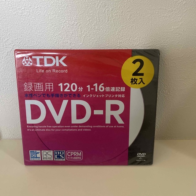 TDK(ティーディーケイ)のDVDーR スマホ/家電/カメラのテレビ/映像機器(その他)の商品写真