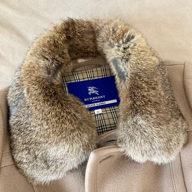 BURBERRY BLUE LABEL - 即日発送☆【美品】バーバリー コート ラビット ...