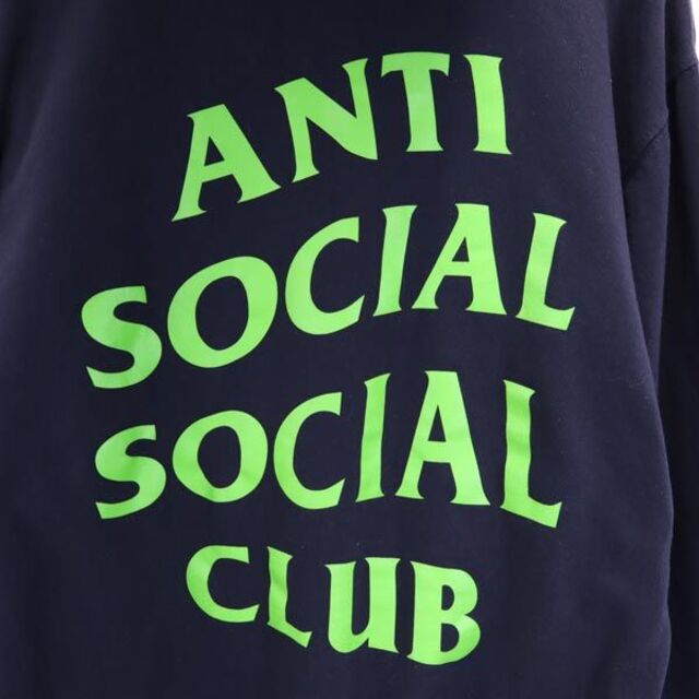 アンチソーシャルソーシャルクラブ バックロゴプリント スウェットパーカー M ネイビー ANTI SOCIAL SOCIAL CLUB メンズ   【220922】 2