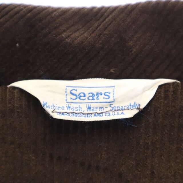 シアーズ 70s コーデュロイジャケット ブラウン Sears ヴィンテージ レディース  【R220928】