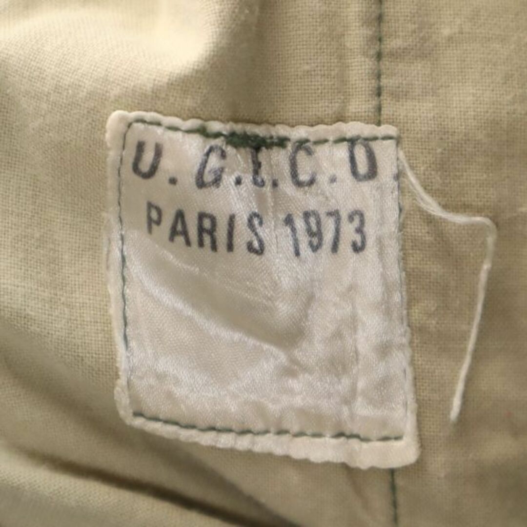 U.G.E.C.O PARIS 1973 70s ミリタリージャケット L カーキ フランス軍 FRENCH ARMY フレンチアーミー メンズ  【R220928】 9