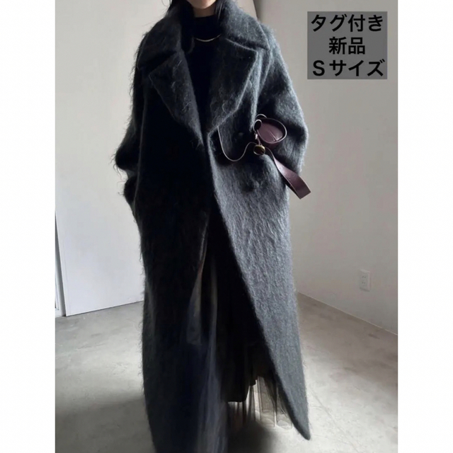 【本日特価】 Ameri VINTAGE - 新品【アメリ 】DEFORMATION COLLAR SHAGGY COAT ロングコート