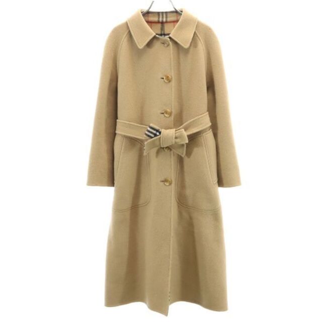 BURBERRY - バーバリー リバーシブル ステンカラー ウール コート 7AB2 ベージュ BURBERRY ロング ベルト付き メンズ 古着 R220923