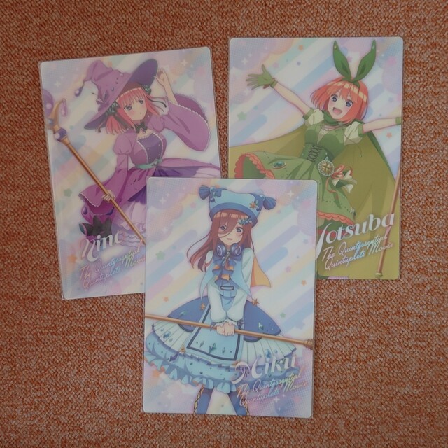 講談社 - グラくじ 五等分の花嫁 Jewel Wizard D賞 下敷き 二乃 三玖