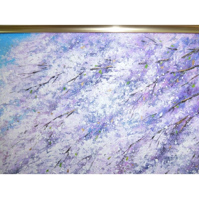 【ART】中垣龍一真筆(弘前城の桜並木)6号 エンタメ/ホビーの美術品/アンティーク(絵画/タペストリー)の商品写真