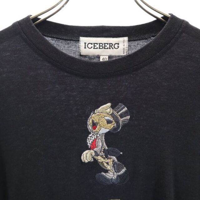 ICEBERG - アイスバーグ アリス 七分袖 Tシャツ 40 ブラック ICEBERG