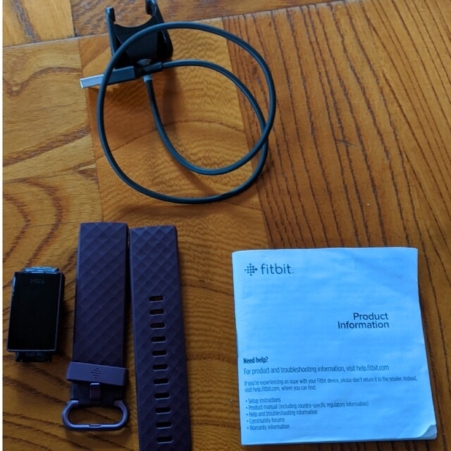 美品　fitbit charge4 フィットビット　ローズウッド