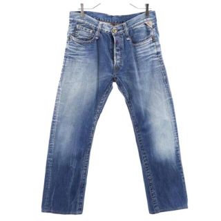 REPLAY リプレイ デニムパンツ ジーンズ インディゴ ダメージ加工 W32