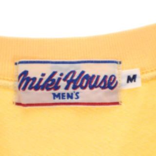 mikihouse - ミキハウス 日本製 ロゴワッペン スウェット M イエロー系