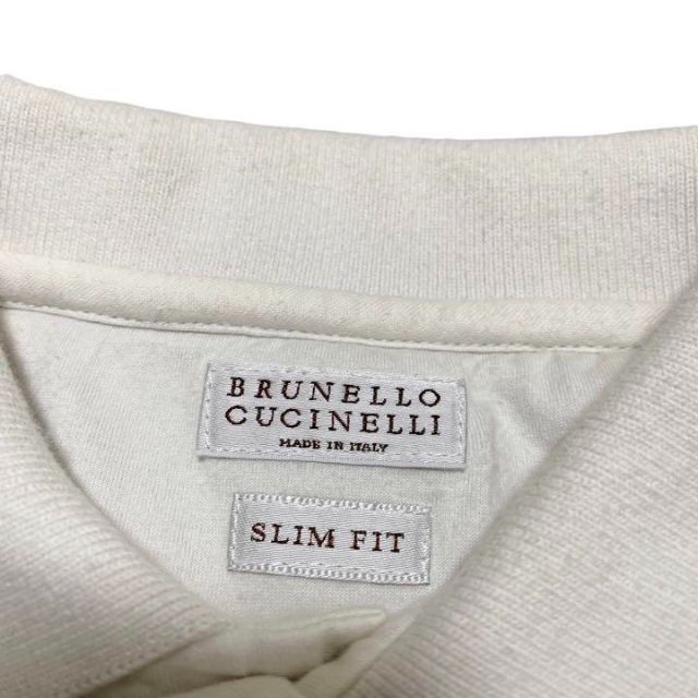 BRUNELLO CUCINELLI(ブルネロクチネリ)のBRUNELLO CUCINELLI ☆ 切り替えポロシャツ スリムフィット メンズのトップス(ポロシャツ)の商品写真