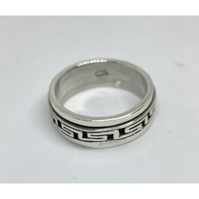 ぐるぐるホピ族クラフト秀作スターリングスピニング SILVER幾何学模様　べん1 メンズのアクセサリー(リング(指輪))の商品写真