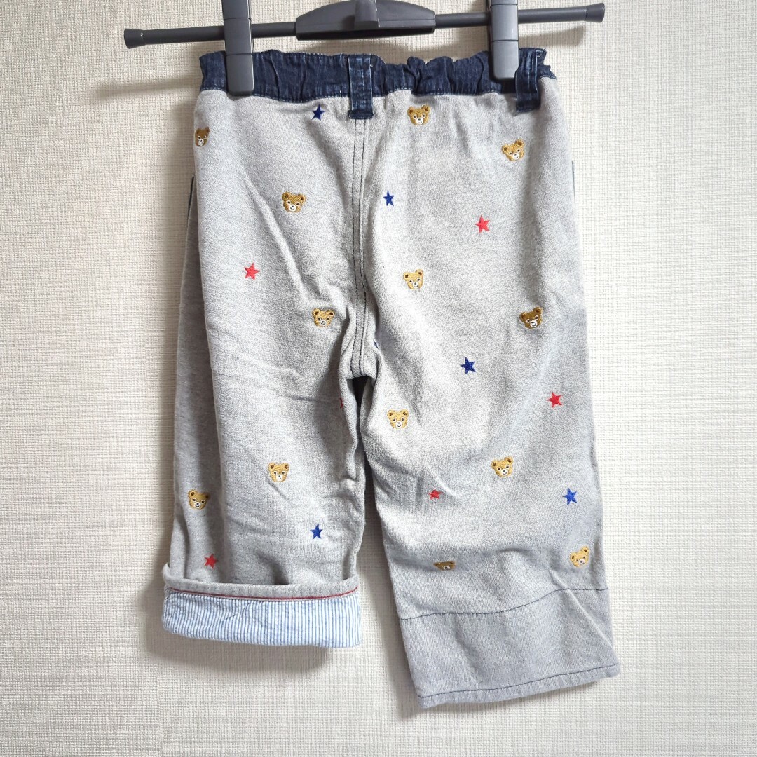 ミキハウス120cmプチ刺繍パンツ、プチベアキッズ服男の子用(90cm~)