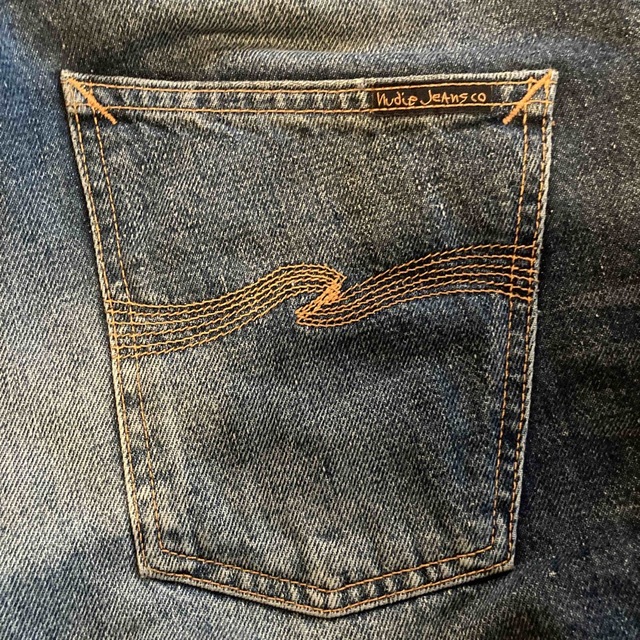 Nudie Jeans(ヌーディジーンズ)のnudie jeans ダメージデニム　GRIM TIM メンズのパンツ(デニム/ジーンズ)の商品写真