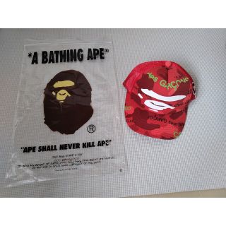 アベイシングエイプ(A BATHING APE)のア・ベイシング・エイプ×コムデギャルソン　メッシュキャップ　サブウェイ様(キャップ)