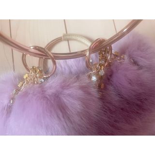 ❣️新品未使用❣️Crystal Faux Fur Mini Bag