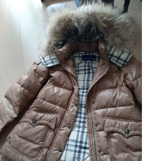 バーバリー(BURBERRY)のバーバリーダウンコート38　ベージュ(ダウンコート)