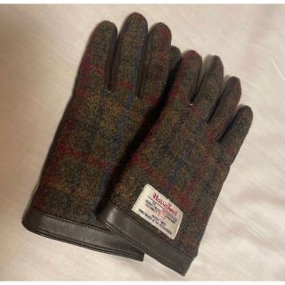 ハリスツイード(Harris Tweed)のハリスツイード 手袋 メンズ 着用したままスマホ操作可能(手袋)