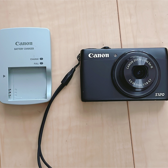 良品中古 PowerShot S120 素人動作確認実施　画面保護フィルム スマホ/家電/カメラのカメラ(コンパクトデジタルカメラ)の商品写真
