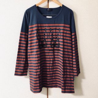 ドラッグストアーズ(drug store's)のドラッグストアーズ　新品　未使用　ボーダー　ぶた　長袖　チュニック(Tシャツ(長袖/七分))