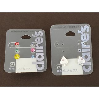 クレアーズ(claire's)の未使用　クレアーズ　樹脂　ピアス　2点セット　スペード　トランプ　ストーン(ピアス)