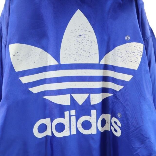 adidas 裏ボア ベンチコート 80s 90s デサント製　トレフォイル　青