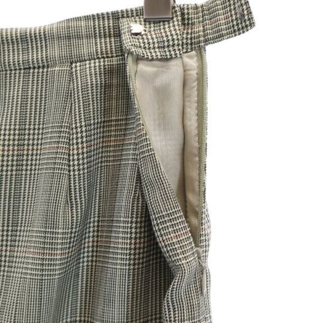 BURBERRY - バーバリー タイト グレンチェック スカート 13 白×黒