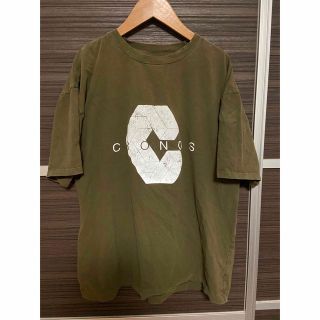 クロノス　ビッグロゴ　オーバーサイズTシャツ　L カーキ(トレーニング用品)