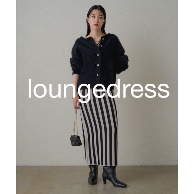 Loungedress(ラウンジドレス)のloungedressジャガードニットスカート レディースのスカート(ロングスカート)の商品写真