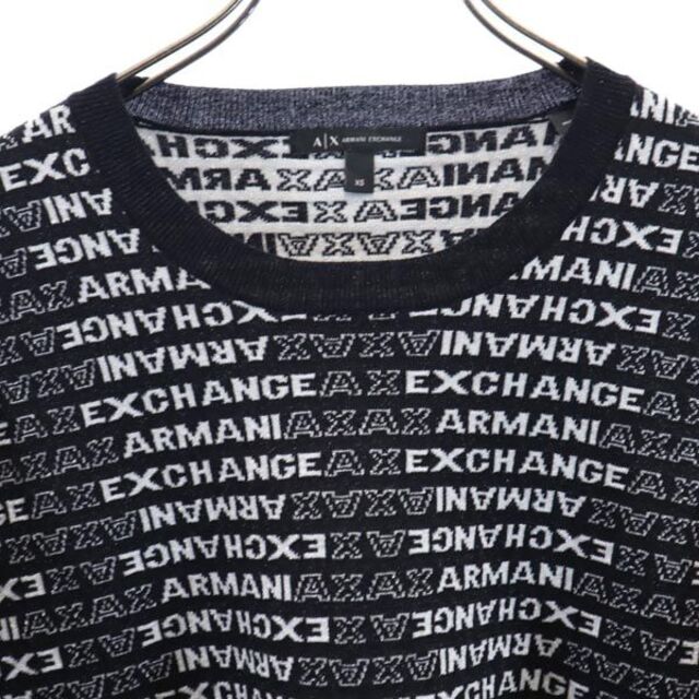 ARMANI EXCHANGE - アルマーニエクスチェンジ ロゴ総柄 ニット XS