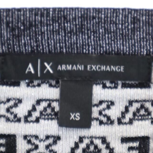 アルマーニエクスチェンジ ロゴ総柄 ニット XS ブラック系 ARMANI EXCHANGE 長袖 セーター レディース   【220917】 6