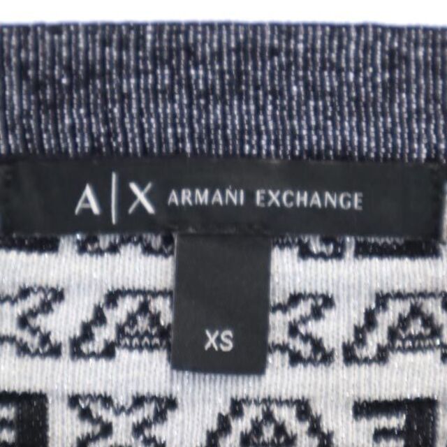 ARMANI EXCHANGE - アルマーニエクスチェンジ ロゴ総柄 ニット XS