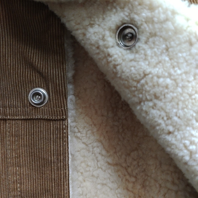 A.P.C(アーペーセー)の00's フランス製 A.P.C. アーペーセー 羊革 ボア付き ブルゾン メンズのジャケット/アウター(レザージャケット)の商品写真