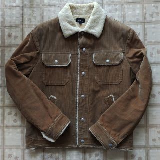 アーペーセー(A.P.C)の00's フランス製 A.P.C. アーペーセー 羊革 ボア付き ブルゾン(レザージャケット)